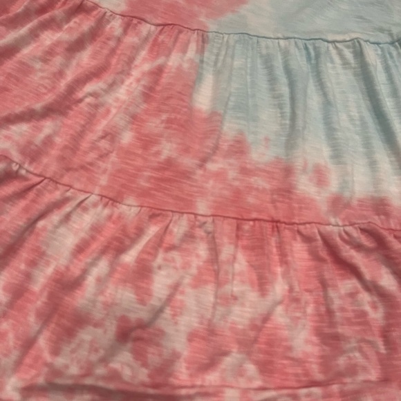 ❤️2/$30❤️[3/3X]Torrid Super Soft High Neck Babydoll Tank Pink Tie-Dye Top - Picture 6 of 9